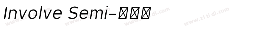 Involve Semi字体转换